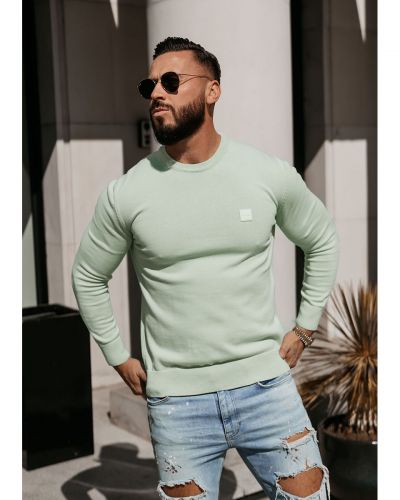 Sweter męski OLAVOGA ALAVOS 2026 zielony - FashionPlace - 1