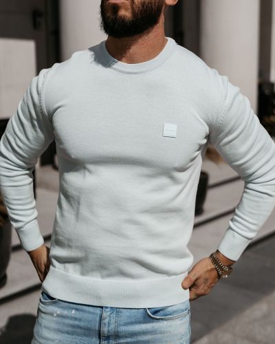 Sweter męski OLAVOGA ALAVOS 2026 niebieski - FashionPlace - 3