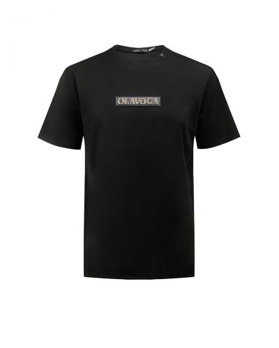 T-shirt męski OLAVOGA SOBRE 2026 czerń - FashionPlace - 4