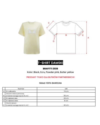 T-shirt damski OLAVOGA BRAFITTI 2026 pudrowy róż - FashionPlace - 6