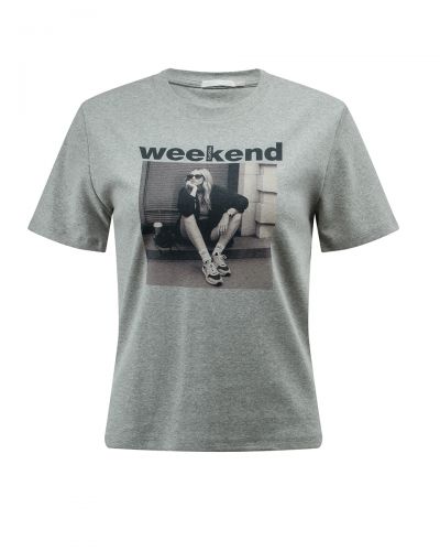 T-shirt damski OLAVOGA IDCARE 2026 szary - FashionPlace - 3