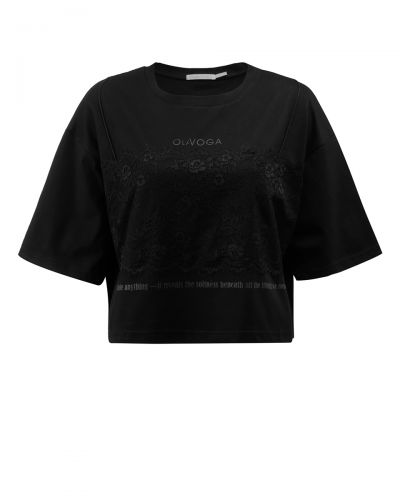 T-shirt damski OLAVOGA VERLACE 2026 czerń - FashionPlace - 4