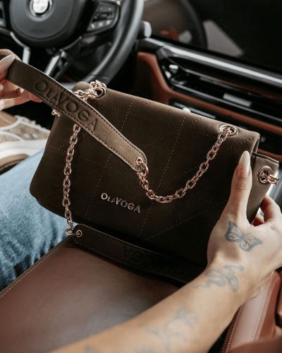 Torebka damska OLAVOGA TERING 2025 khaki - FashionPlace - 5