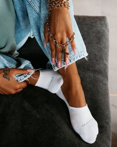 Skarpetki damskie OLAVOGA ARI ecru - FashionPlace - 1