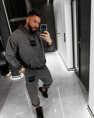 Komplet męski OLAVOGA MARICOL 2026 szary - FashionPlace - 1