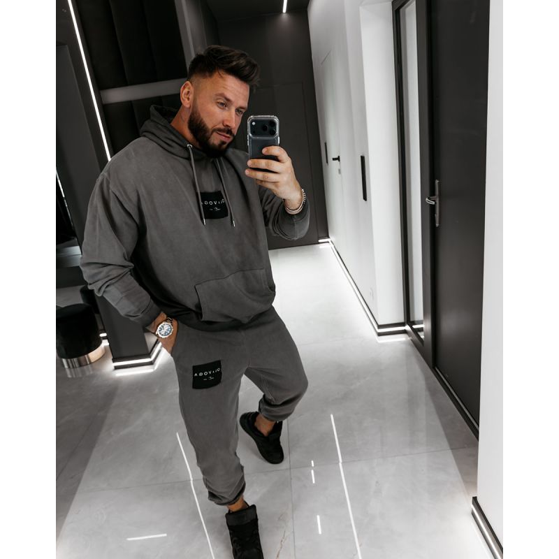 Komplet męski OLAVOGA MARICOL 2026 szary - FashionPlace - 1