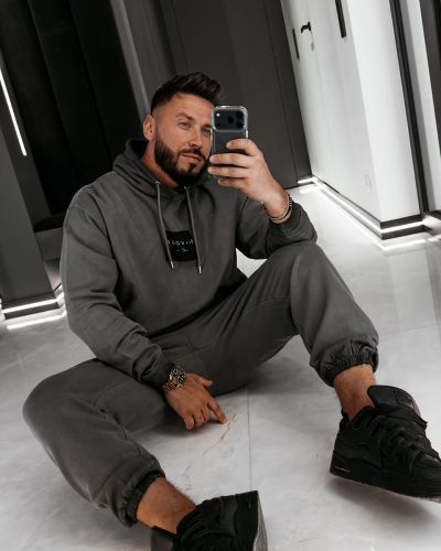 Komplet męski OLAVOGA MARICOL 2026 szary - FashionPlace - 2