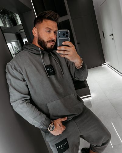 Komplet męski OLAVOGA MARICOL 2026 szary - FashionPlace - 3