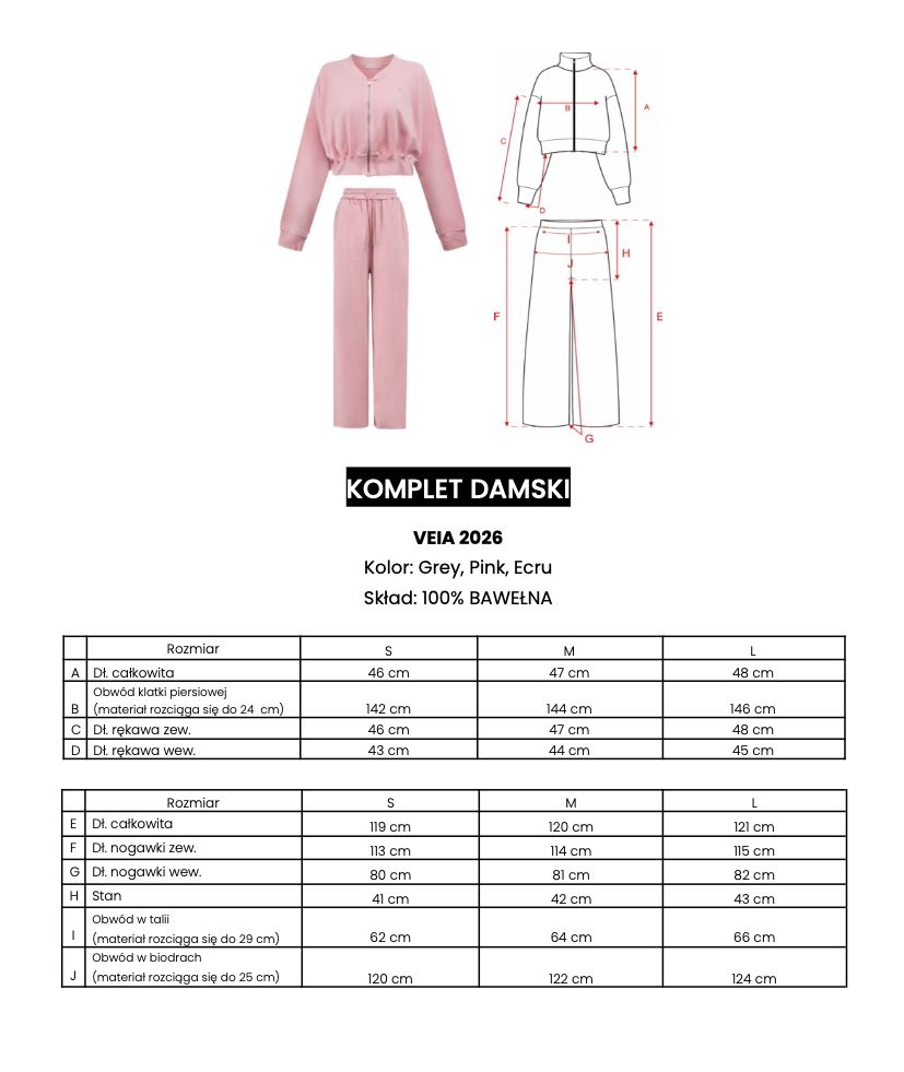 Komplet damski OLAVOGA VEIA 2026 ecru