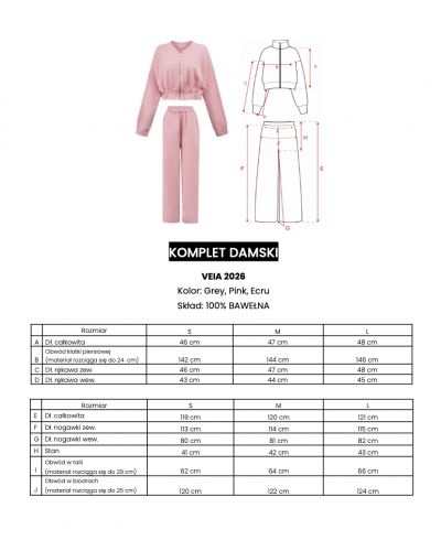 Komplet damski OLAVOGA VEIA 2026 róż - FashionPlace - 9