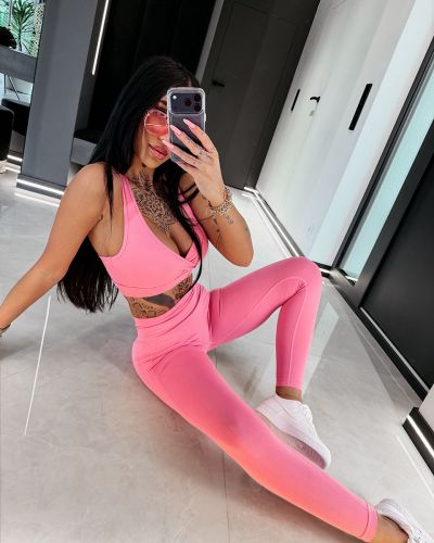 Komplet damski OLAVOGA LARISA 2026 róż - FashionPlace - 1