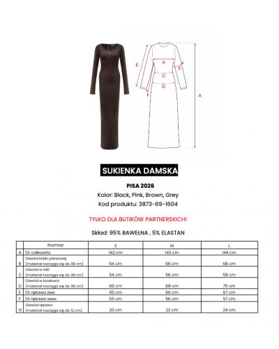 Sukienka OLAVOGA PISA 2026 brąz - FashionPlace - 8