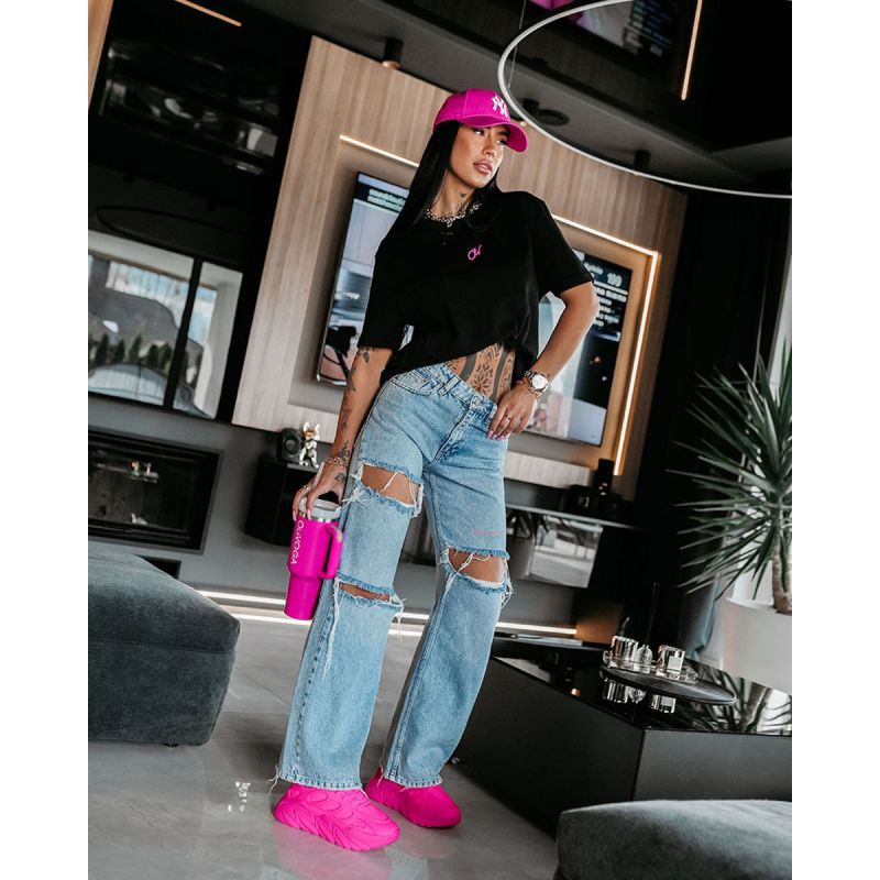 Spodnie damskie OLAVOGA CELABU 2026 niebieskie - FashionPlace - 1