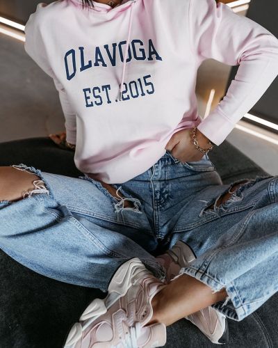 Bluza damska OLAVOGA KIRION 2026 pudrowy róż - FashionPlace - 3