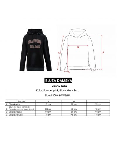 Bluza damska OLAVOGA KIRION 2026 pudrowy róż - FashionPlace - 8