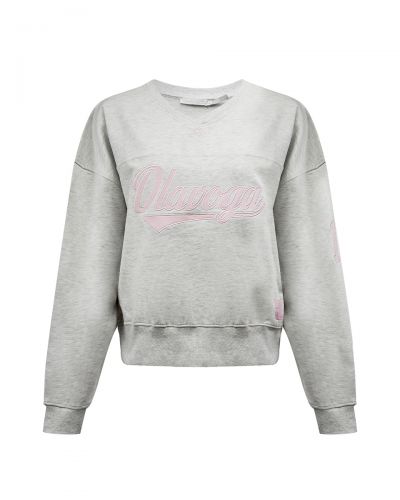 Bluza damska OLAVOGA YALEE 2026 szara - FashionPlace - 4
