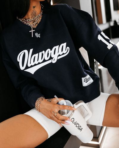 Bluza damska OLAVOGA YALEE 2026 navy blue - FashionPlace - 2