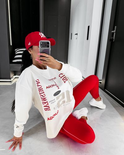 Bluza damska OLAVOGA APARE 2026 ecru - FashionPlace - 1