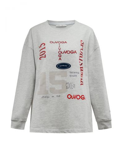 Bluza damska OLAVOGA APARE 2026 szara - FashionPlace - 4