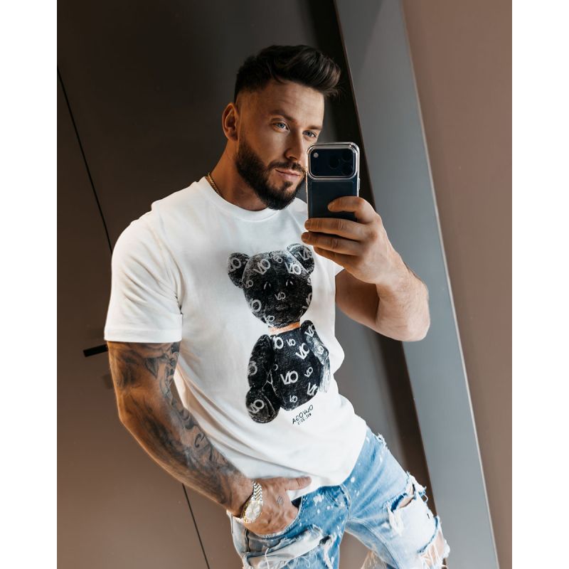 T-shirt męski OLAVOGA TADY 2026 ecru - FashionPlace - 1