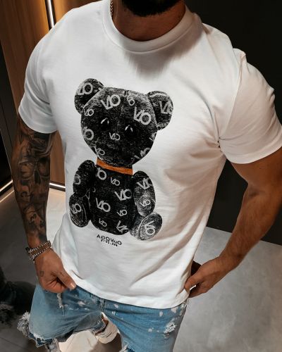 T-shirt męski OLAVOGA TADY 2026 ecru - FashionPlace - 2