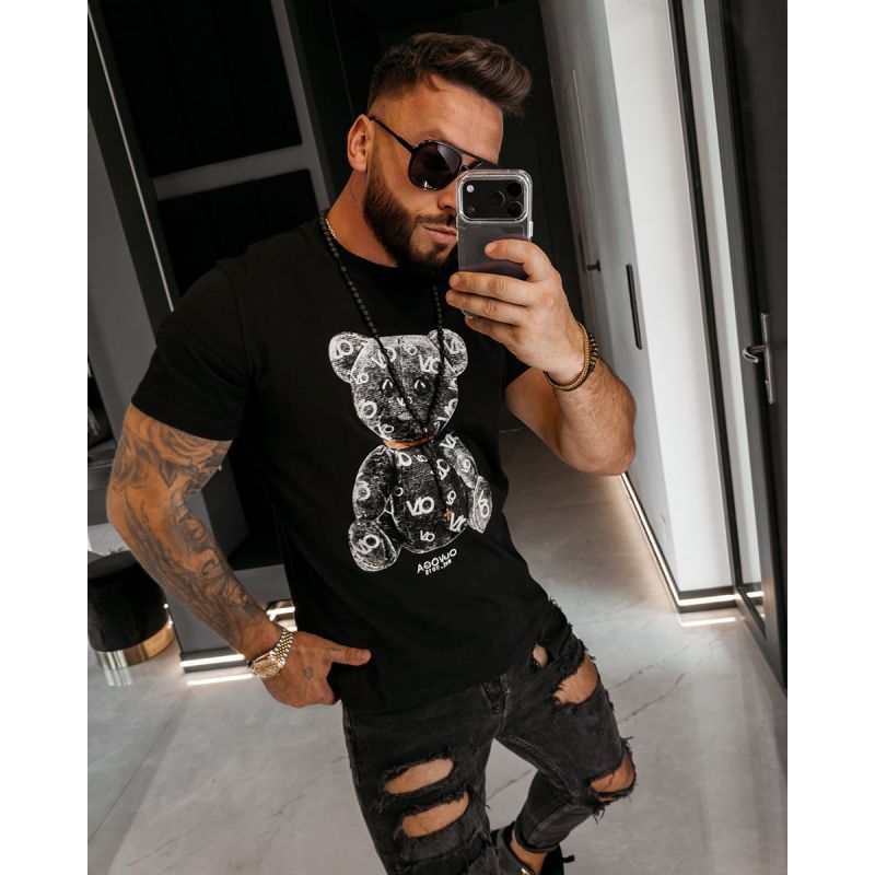 T-shirt męski OLAVOGA TADY 2026 czerń - FashionPlace - 1