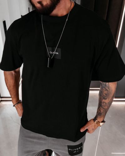 T-shirt męski OLAVOGA BARSON 2026 czerń - FashionPlace - 3