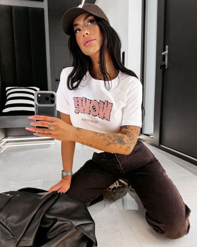 T-shirt damski OLAVOGA MARSH 2026 ecru - FashionPlace - 3
