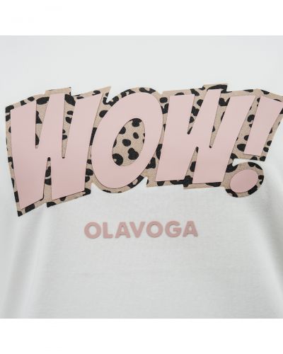 T-shirt damski OLAVOGA MARSH 2026 ecru - FashionPlace - 5