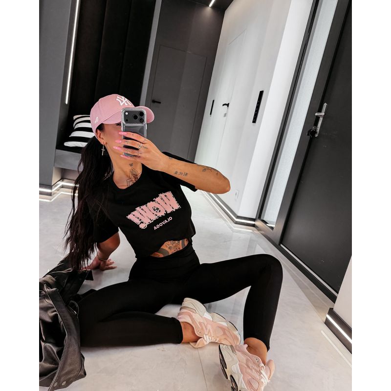 T-shirt damski OLAVOGA MARSH 2026 czerń - FashionPlace - 1