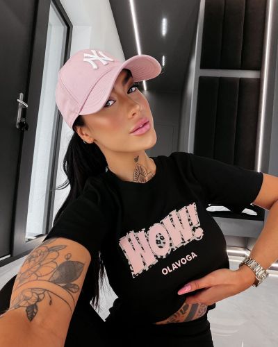 T-shirt damski OLAVOGA MARSH 2026 czerń - FashionPlace - 2