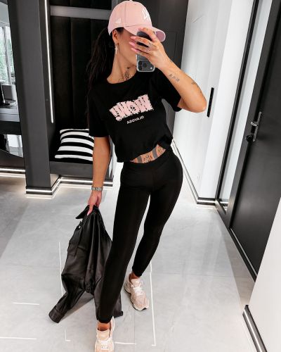 T-shirt damski OLAVOGA MARSH 2026 czerń - FashionPlace - 3