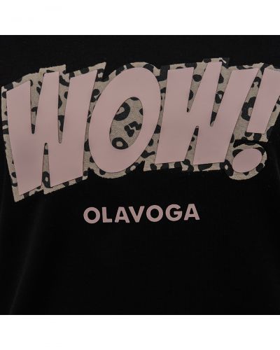 T-shirt damski OLAVOGA MARSH 2026 czerń - FashionPlace - 5