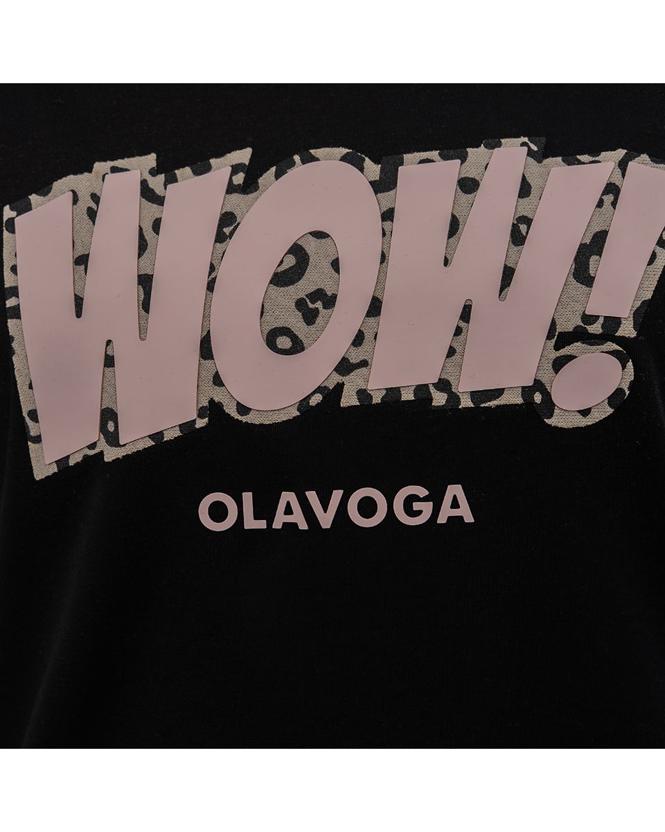 T-shirt damski OLAVOGA MARSH 2026 czerń