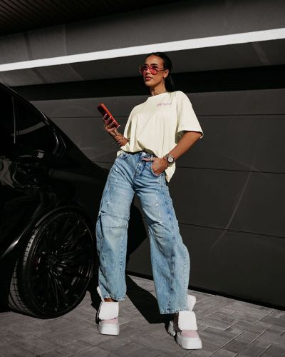 T-shirt damski OLAVOGA BABE 2026 ecru - FashionPlace - 2