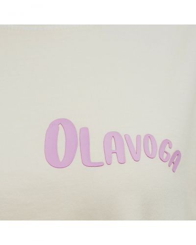 T-shirt damski OLAVOGA BABE 2026 ecru - FashionPlace - 5