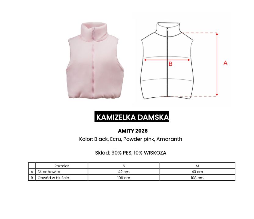 Kamizelka damska OLAVOGA AMITY 2026 czerń