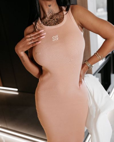 Sukienka OLAVOGA SALEM 2026 łososiowa - FashionPlace - 2