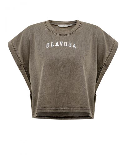 Komplet damski OLAVOGA LENCI 2026 ciemny brąz - FashionPlace - 4