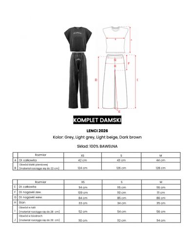 Komplet damski OLAVOGA LENCI 2026 jasno szary - FashionPlace - 9