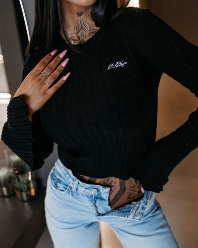 Sweter damski OLAVOGA ZIRRA 2026 czerń - FashionPlace - 2