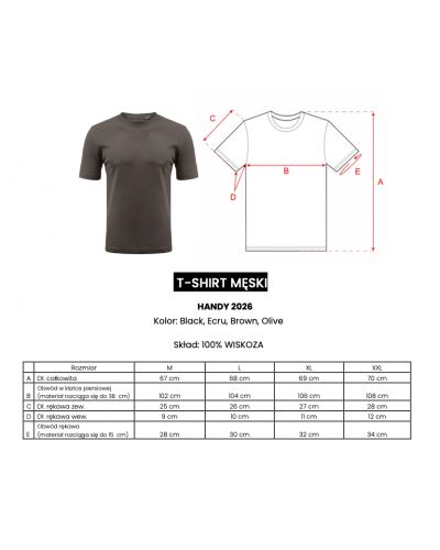 T-shirt męski OLAVOGA HANDY  2026 ecru - FashionPlace - 6
