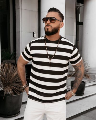 Sweter męski OLAVOGA NEXTO 2026 brąz - FashionPlace - 2