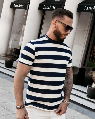 Sweter męski OLAVOGA NEXTO 2026 navy blue - FashionPlace - 1