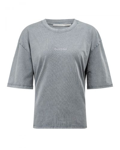 T-shirt damski OLAVOGA ENORAI 2026 jasno szary - FashionPlace - 4