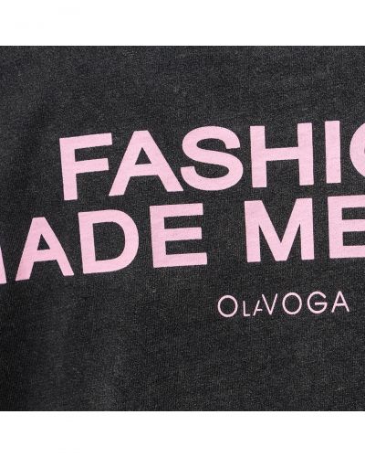 T-shirt damski OLAVOGA ENORAI 2026 ciemno szary - FashionPlace - 6
