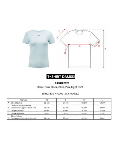 T-shirt damski OLAVOGA BASTU 2026 czerń - FashionPlace - 6