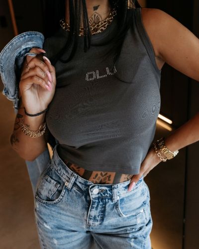 Top damski OLAVOGA STONY TOP 2026 grafit - FashionPlace - 2