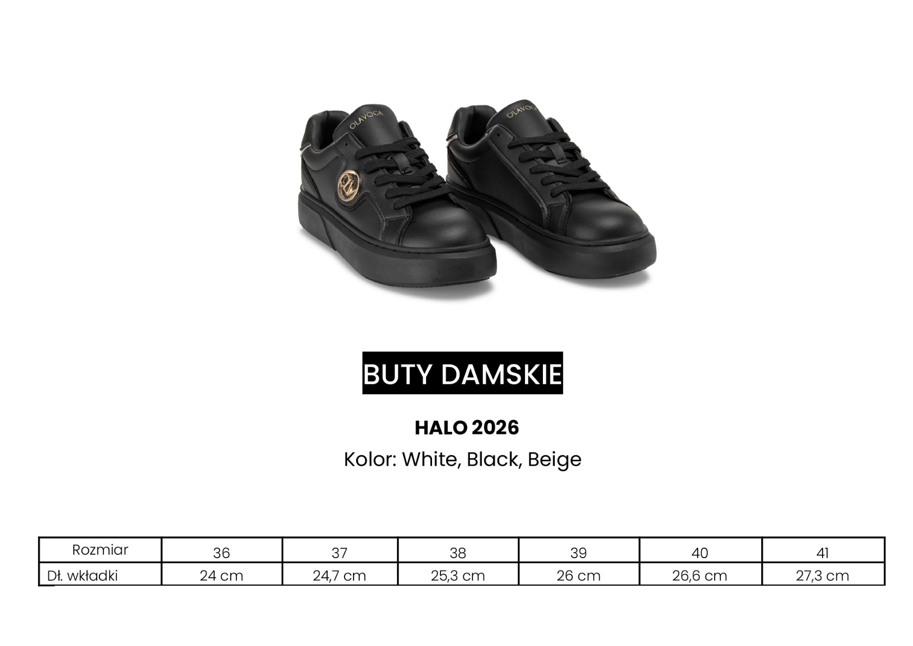 Buty damskie OLAVOGA HALO 2026 białe
