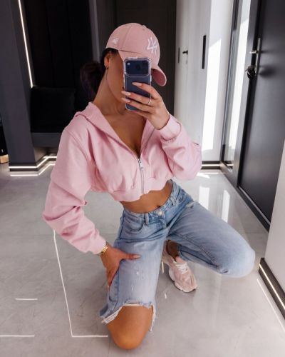 Bluza damska OLAVOGA PADSUI 2026 róż - FashionPlace - 3